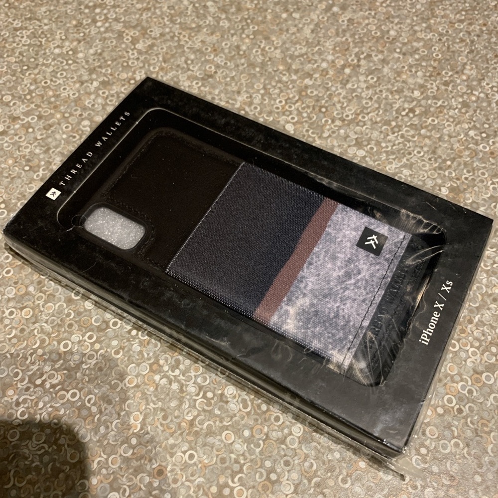 iPhone X/Xs case with wallet pocket on back